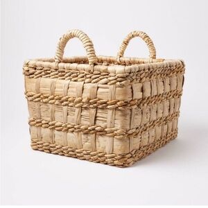 Natural Banana Woven Rectangular Floor Basket - Threshold NWT